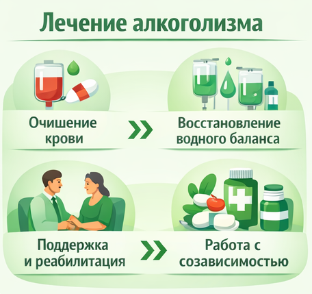 лечение алкоголизма в Бердске этапы